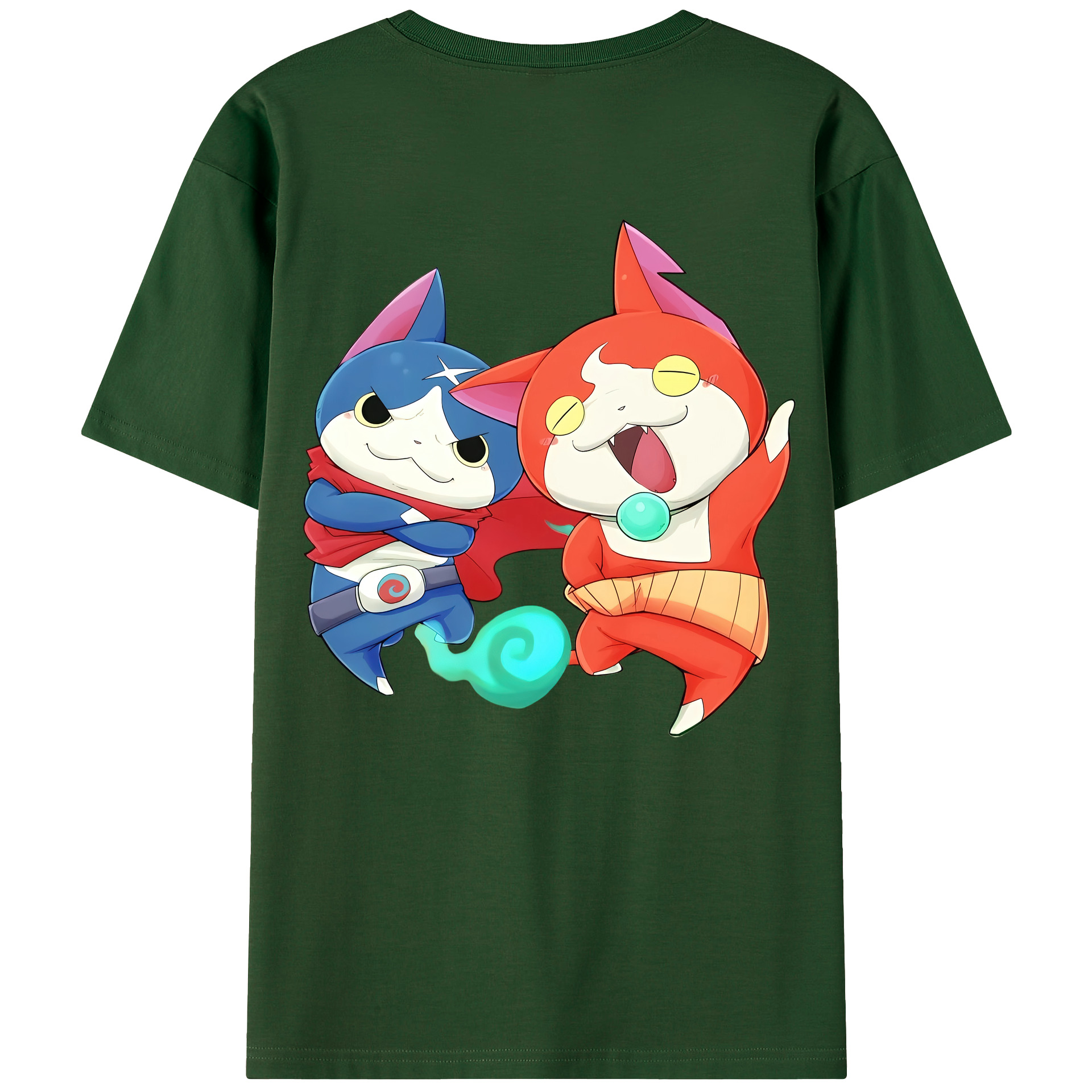 （画像用） 妖怪ウォッチ Yo-kai Watch 綿100％半袖Tシャツ（背面プリント）